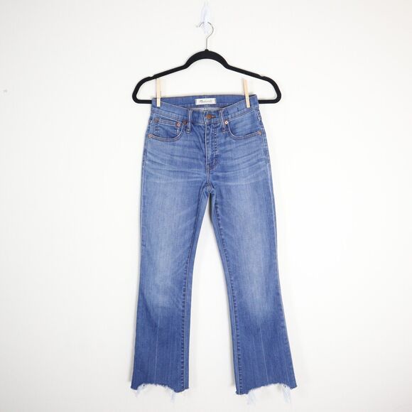 Madewell Size 23 Cali Demi-Boot Jeans Destructed-Hem Edition Style H5900 - Picture 2 of 11